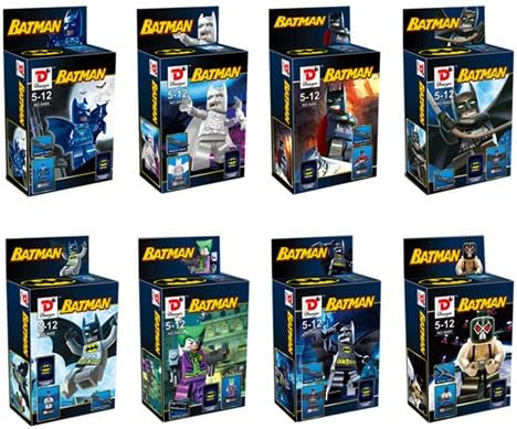 8pcs/Set 2015 New DC Super Heroes Avengers Batman Joker Figures Brick Toys Sets Minifigures Building Blocks Compatible With LEGO