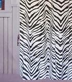 Zebra Print 100% POLYESTER 90GSM (High quality) with hooks – 180 x 180cm