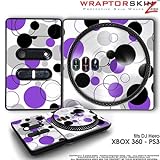 DJ Hero Skin Lots Of Dots Purple on White fit XBOX 360 and PS3 (DJ HERO NOT ....