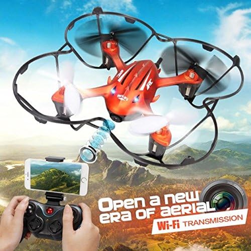 MyBDJ JJRC H6W 2.4G 4CH 6-Axle Gyro RC Quadcopter Wifi FPV Video Real-time Transmission Headless Drone with 2.0MP HD Camera LED