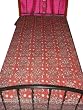Candy Apple Red Floral Indian Cotton Coverlet Bedspread Block Print Bedroom Decorating Twin