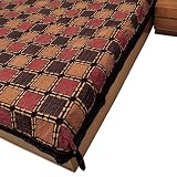 Bed Spread Comforter Block Print on Cotton Size Queen (bcov592) ~ ShalinIndia