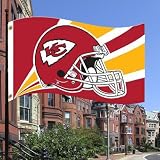 Kansas City Chiefs Flag 3x5 NFL Helmet