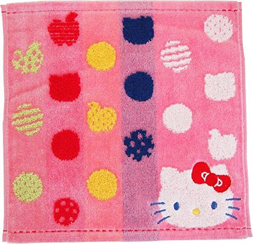 UCHINO Sanrio Kitty face towel 25 ÃE25 cm red 4805V030 R