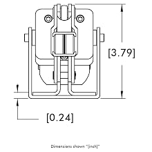 DE STA CO 810-S Pneumatic Hold Down Action Clamp Solid Bar 750lbs Hold Capacity