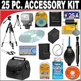 25 PC ULTIMATE SUPER SAVINGS DELUXE DB ROTH ACCESSORY KIT FOR THE Canon DC230, DC220, DC210, DC100, DC50, DC40, DC22, DC20, DC10 DVD Camcorders