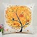 Onker Cotton Linen Square Decorative Throw Pillow Case Cushion Cover 18