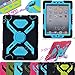 NEW Shockproof Dirt Snow Sand Proof Extreme Army Military Heavy Duty Cover Case Kickstand for Apple iPad Mini 1/2/3 mini 3 2 1 @XYG (4-black/blue)