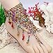 HuaYang 1X Indian Style Barefoot Sandal Adorn Extensible Foot Ring Anklet Chain Beach Party