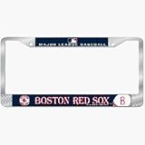 Sporting Goods : Boston Red Sox MLB Chrome License Plate Frame