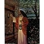 Black Jesus Christ Knocking At the Door (Diane Viera) Art Poster Print - 16" X 20"