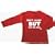 Don't Laugh But He's My Dad Long Sleeve Funny Baby T-shirt, red, 6-12 months