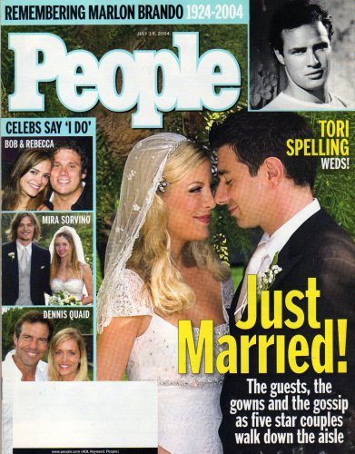 Tori Spelling Cover People Magazine July 19, 2004 - Marlon Brando