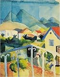 St. Germain bei Tunis art print 60x48cm by August Macke