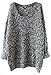 SheIn Women's Batwing Sleeve Oversized Pullover Knitted Sweater