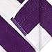 Kaufman- Purple Cabana Stripe, Large Beach and Pool Towel Set of 4. 100% Cotton Maximum Absorbency and Softness