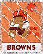 Cleveland Browns Woven Baby Blanket Throw - NFL Football Fan Shop Sports Team Merchandise