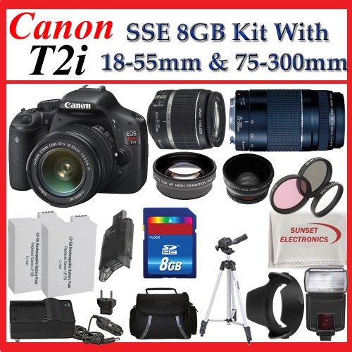 Canon EOS Rebel T2i Digital SLR Camera  Canon 