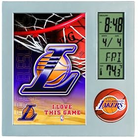 Click here to buy NBA Los Angeles Lakers Digital Desk Clock.