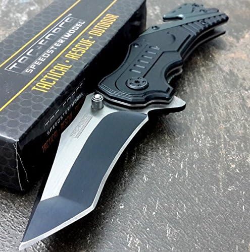 Kitchenlover TAC FORCE Spring Assisted Opening RED FIRE FIGHTER Tactical RESCUE Pocket Knife