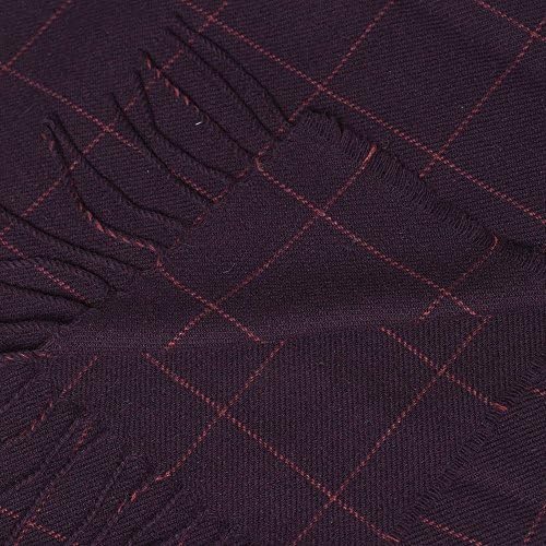 Purple and Pink Check Scarf ONE PUR/STRPINKDECO