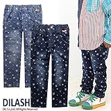 (ディラッシュ)DILASH 春'15 ストレッチ星柄jガードデニムテーパードパンツ 100 ブルー