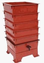 5 Tray - Compost Worm Bin System - The Worm Factory Terracotta