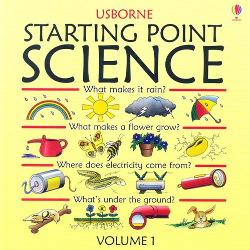 Books: Starting Point Science. What Makes in Rain? / What MAkes a FLower Grow? / Where Does Electricity Come From? / What's Under The Ground?  Starting Point Science 