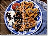 Food Picture Back Splash Tile Mural F054. 21.25x25.5 inches using (30) 4.25x4.25 ceramic tiles.
