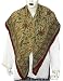 Womens Outerwear Hand Painted Crepe scarf stoles Square 36 " x 36 "(sqsrf044-x)