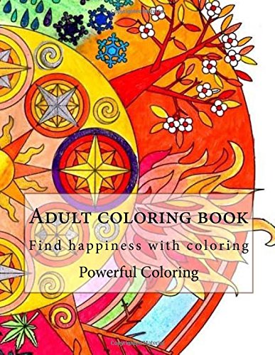 adult coloring book find happiness with coloring