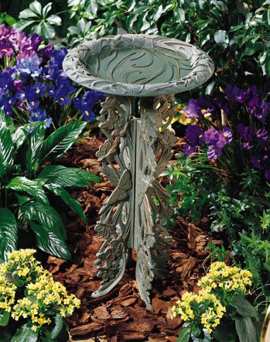Pedestal Butterfly Birdbath