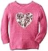 Jessica Simpson Little Girls' Suzie Sequin-Heart Sweater