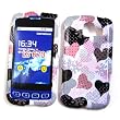 LG Optimus S LS670 (Sprint) Snap On Protector Hard Case "Patterns of Love" Design