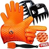 3 x No.1 Set: The No.1 Silicone BBQ /Cooking Gloves Plus The No. 1 Meat Shredder Plus The No.1 Silicone Basting Brush★PLUS 3 EBooks w/ 344 Recipes★Superior Value Premium Set★100% Money Back Satisfaction Guarantee