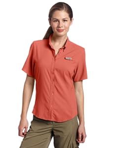 Columbia Sportswear Women's Tamiami II Short Sleeve Shirt, Hot Coral, Medium