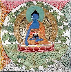 ShalinCraft Folk Art On Silk Cloth -Mandala Paintings Buddisht Art, Romantic Gift 9 x 9 inches (jh004)
