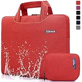 Brinch Universal Portable Anti-Tear Fabric 15 - 15.6 Inch Laptop Sleeve Case for Apple Macbook, Chromebook, Acer, Asus, Dell, Fujitsu, Lenovo, HP, Samsung, Sony, Toshiba with Accessory Bag, Red