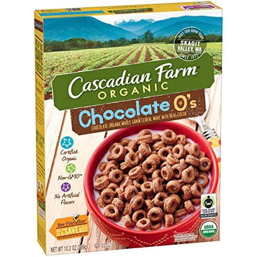 Cascadian Farm Cereal Organic Cereal, Chocolate O's, 10.2 Ounce