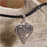 Ophelia Leather Heart Necklace