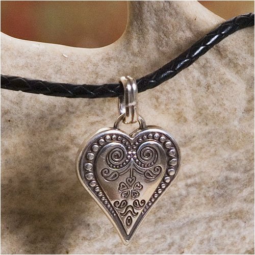 Click here to buy Ophelia Leather Heart Necklace.
