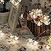 Battery Operated String Lights LED Sakura Fairy Light Flower for Bedroom and Indoor/Outdoor Christmas Tree Warm Light 40 LED