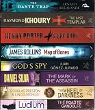Conspiracies, Codes and Thrillers box set: 8 books: (The Dante Trap / The Last Templar / A Spys Life / Map of Bones / Gods Spy / The Mark of the Assassin / The Wheel of Darkness / The Road to Gandolfo rrp £56.92)