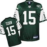 Tim Tebow #15 New York Jets Mens Green Reebok OnField Football Jersey - Mens Size Medium (48) - 100% Sewn - Free Shipping!!