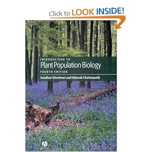 Introduction to Plant Population Biology Jonathan Silvertown and Deborah Charlesworth