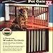 Folding Wood Pet Gate- 3 Sections