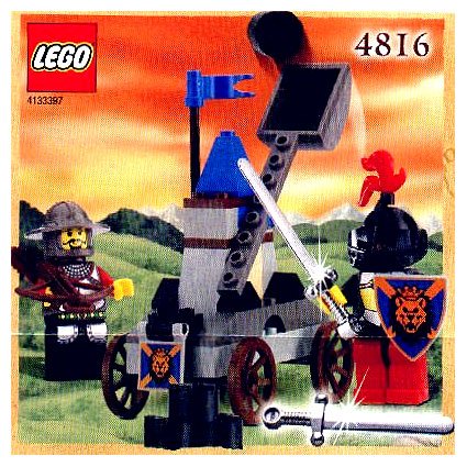 Lego Knights Kingdom Exclusive Chrome Knight Series Set #4816 Knight's Catapult