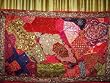 Christmas Gift-bright Galaxy Beaded Vintage India Decor Sari Wall Hanging Throw 70"x44"