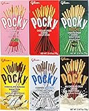 Pocky Biscuit Stick 6 Flavor Variety Pack (Pack of 6)