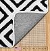 GORILLA GRIP Strong Rug Pad Gripper, 8x8 FT Square, US Designed, Grips Keep Area Rugs in Place, Thick, Slip and Skid Resistant Pads for Hard Floors, Under Carpet Cushion and Hardwood Protection